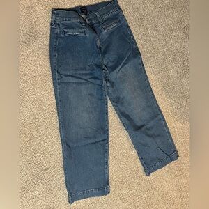 J. Crew Factory Women's Dark Blue Cropped Jeans